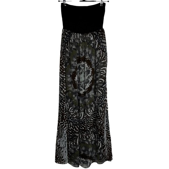 A pea in the pod Maternity SzM Strapless Kaleidoscope Boho Whimsigoth Maxi Dress - Picture 1 of 8